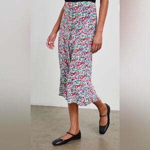 NWT Rails Rosetta Oversized Multi Floral Skirt with Buttons and Elastic Waist